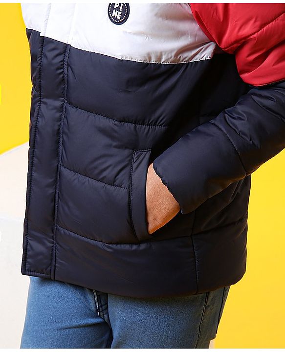 Pine Kids Medium Winter Full Sleeves Padded Jacket - Multicolour