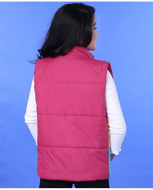 Pine Kids Sleeveless Light Winter Padded Jacket - Multicolor