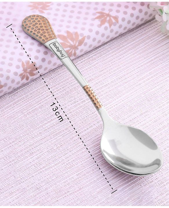 Babyhug Stainless Steel Spoon Set of 6 - Silver