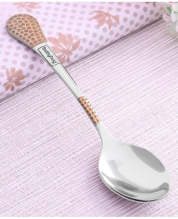 Babyhug Stainless Steel Spoon Set of 6 - Silver