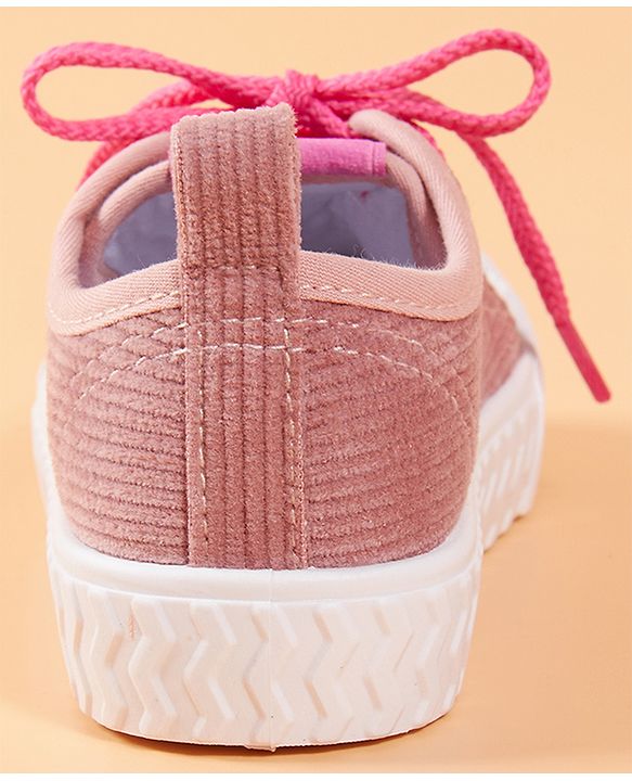 Cute Walk by Babyhug Lace Up Casual Shoes - Pink