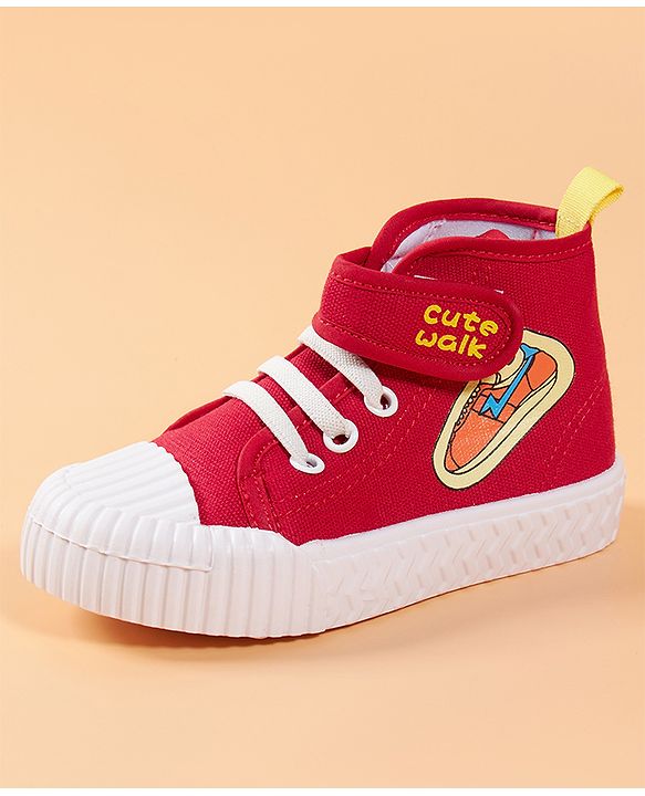 Cute Walk by Babyhug Casual Shoes - Red
