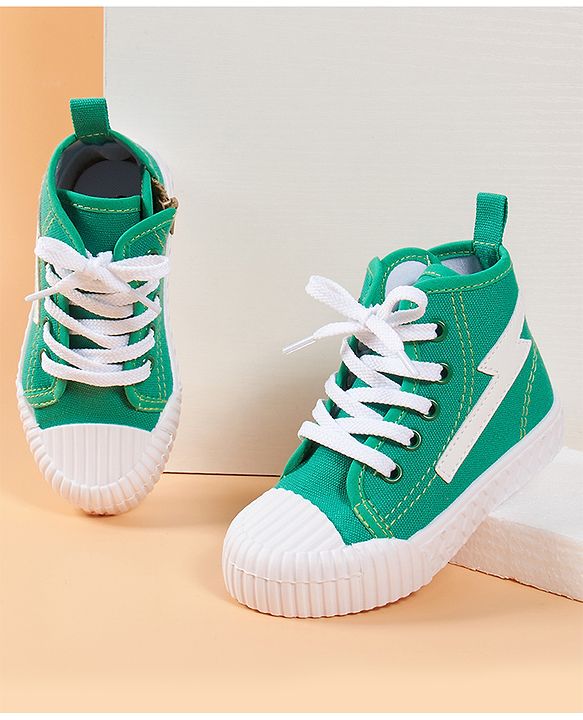 Cute Walk by Babyhug Casual Lace-up Shoes - Green