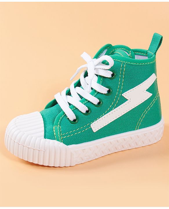Cute Walk by Babyhug Casual Lace-up Shoes - Green