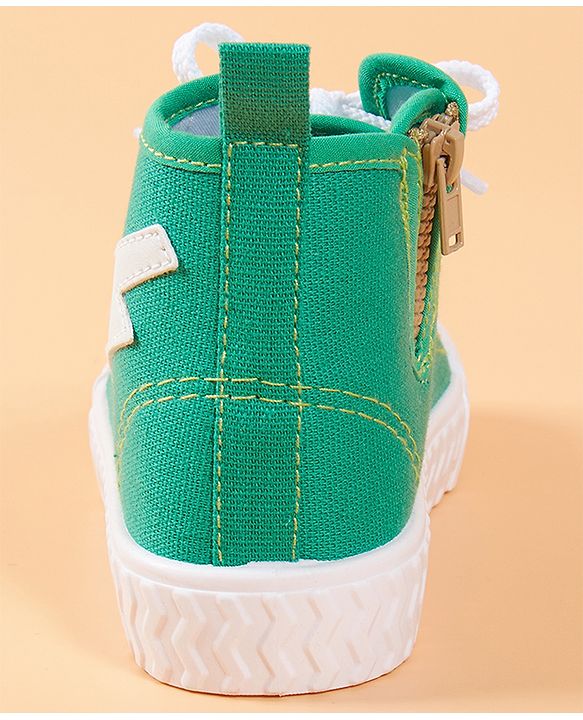 Cute Walk by Babyhug Casual Lace-up Shoes - Green