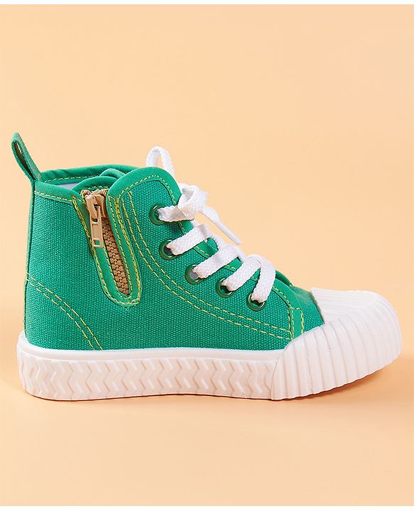 Cute Walk by Babyhug Casual Lace-up Shoes - Green