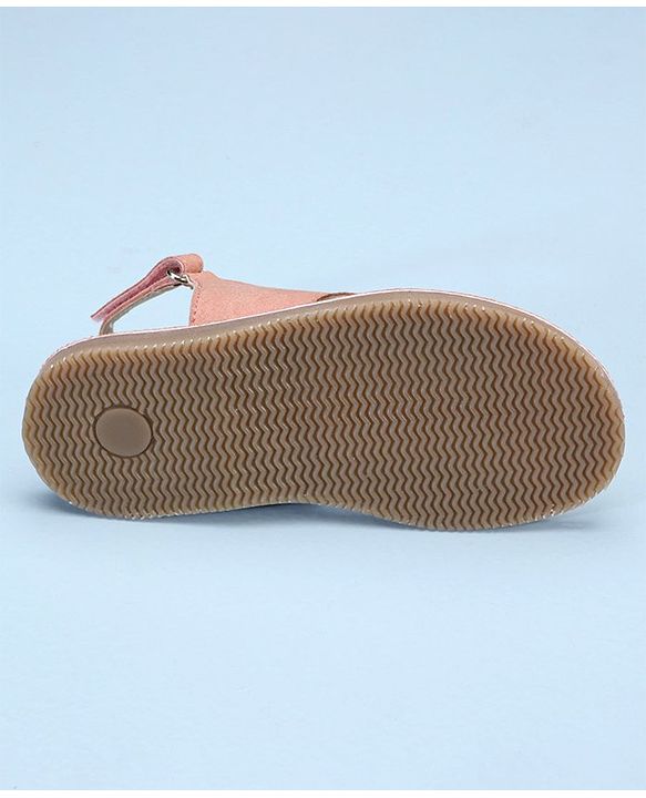 Pine Kids Cross Toe Sandals - Peach & Golden