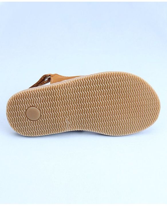 Pine Kids Cross Toe Sandals - Peach & Golden