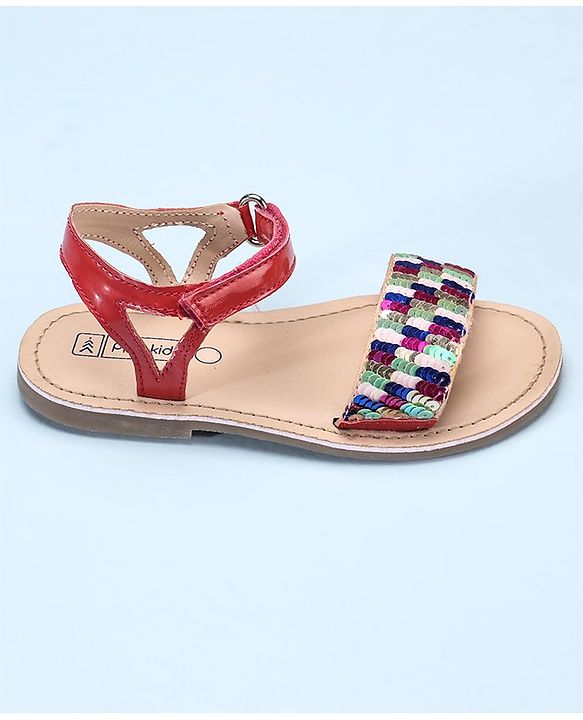 Pine Kids Sandals Sequin Detailing - Fuchsia