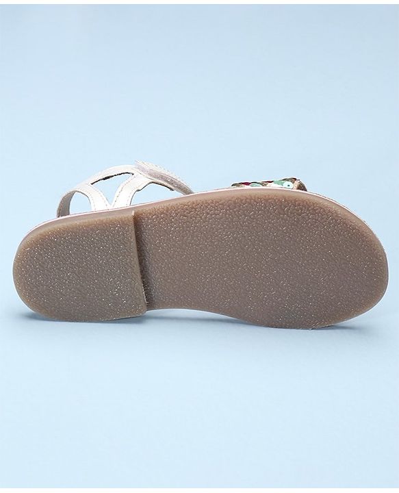 Pine Kids Sandals Sequin Detailing - White