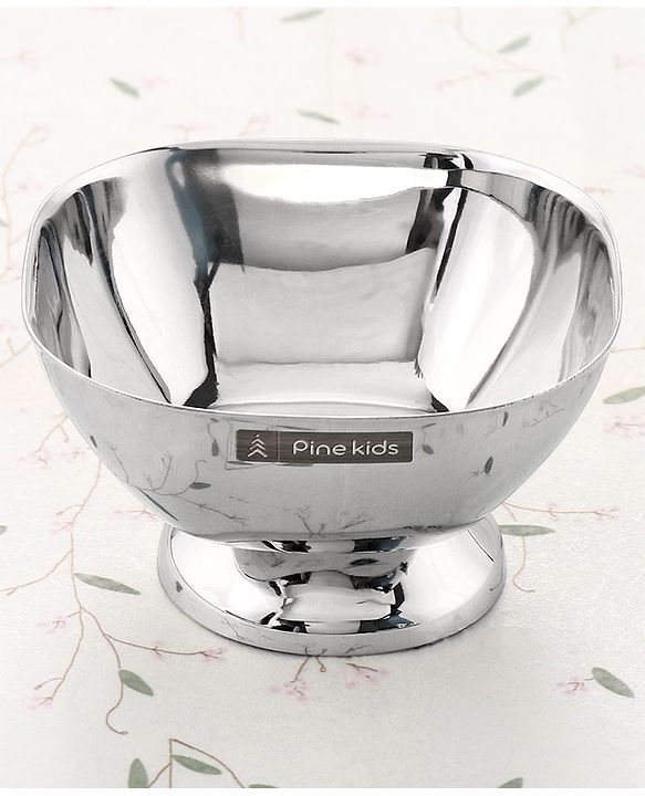Pine Kids Stainless Steel Round Shape Dinner Set - 14 Pieces