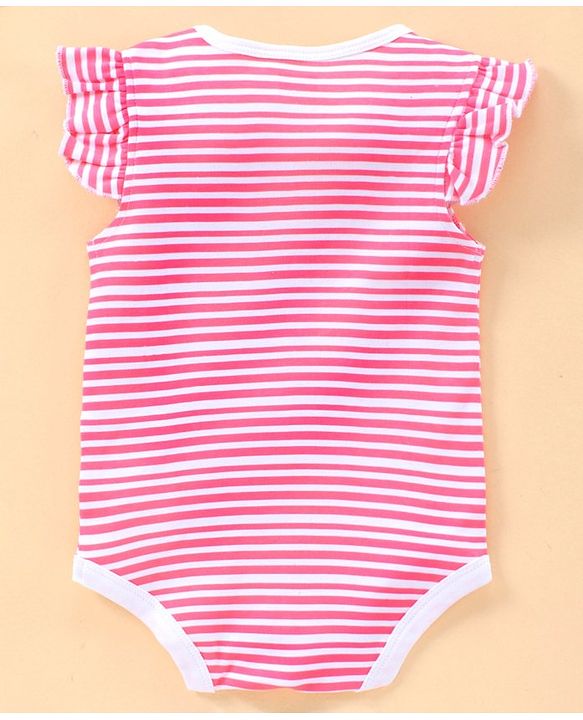 Babyhug Short Sleeves 100% Cotton Onesie Star Print Pack of 3 - Blue Pink