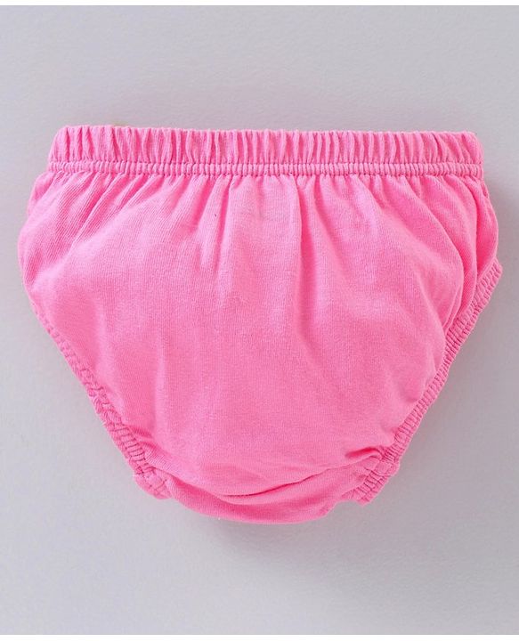 Babyhug 100% Cotton Antibacterial Finish Panties Pack of 3 - Pink White Blue