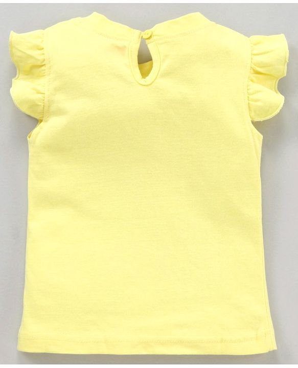 Babyhug Cap Sleeves Top Watermelon Print - Yellow