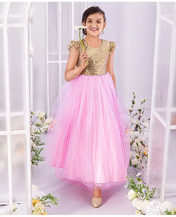Powder Pink Embellished Gown - Jasmine Bains