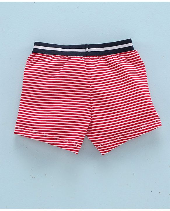 Babyhug 100% Cotton Briefs Crab Print Pack of 3 - Red