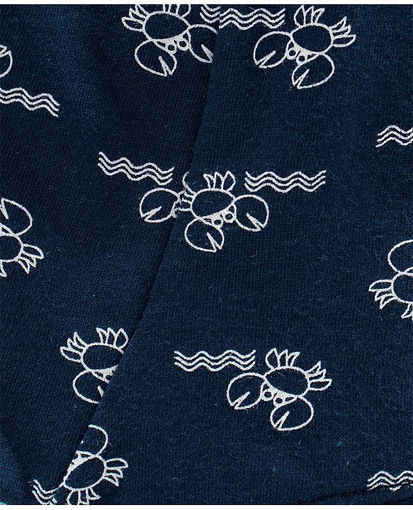Babyhug 100% Cotton Briefs Crab Print Pack of 3 - Red