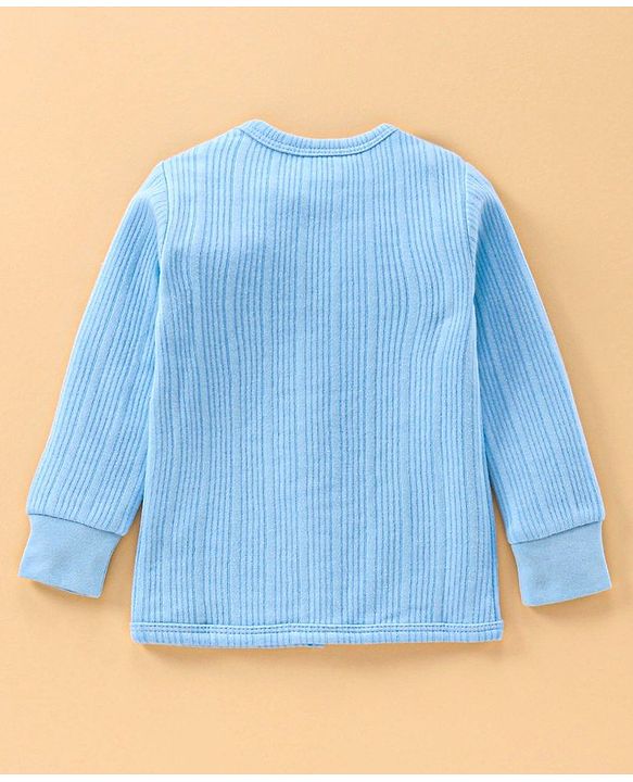 Babyhug Full Sleeves Thermal Vest - Blue