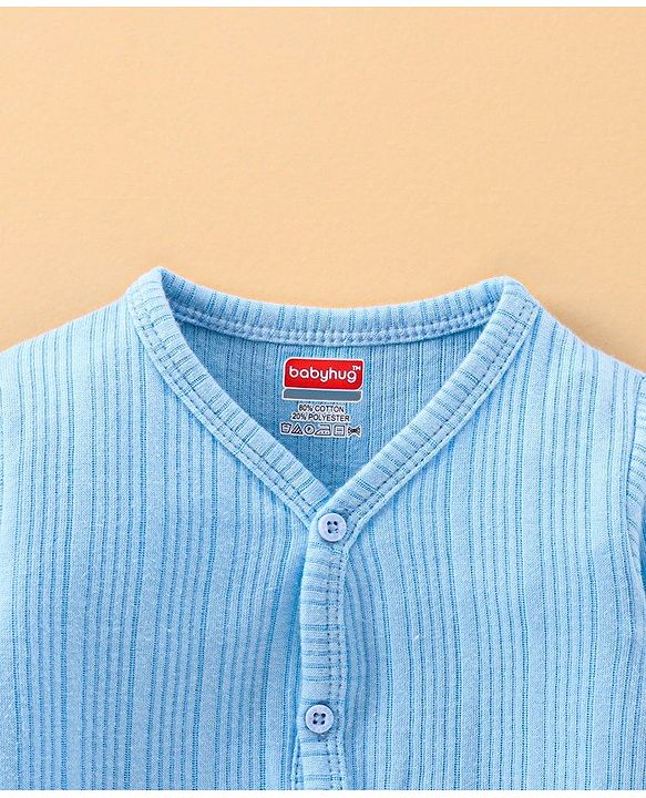 Babyhug Full Sleeves Thermal Vest - Blue