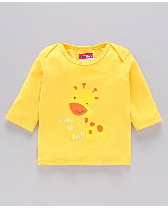 Babyhug 100%Cotton Clothing Gift Set Lion Print Pack of 9 - White Yellow