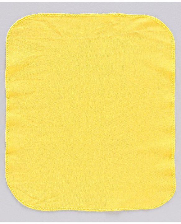 Babyhug 100%Cotton Clothing Gift Set Lion Print Pack of 9 - White Yellow