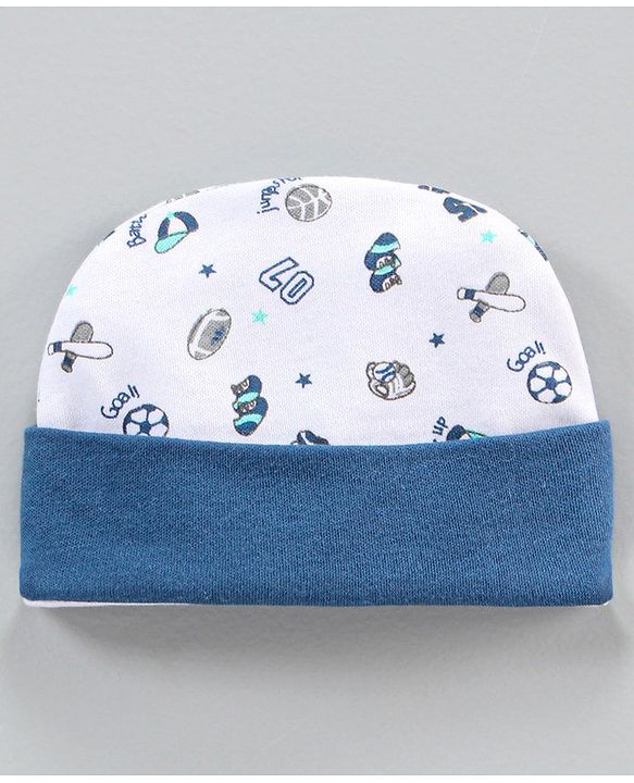 Babyhug Clothing Gift Set Sports Print Blue - 10 Piece