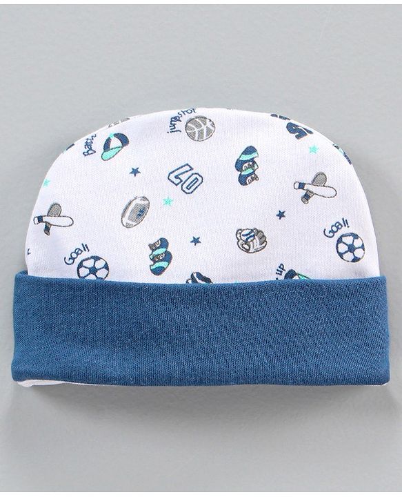 Babyhug Clothing Gift Set Sports Print Blue - 10 Piece