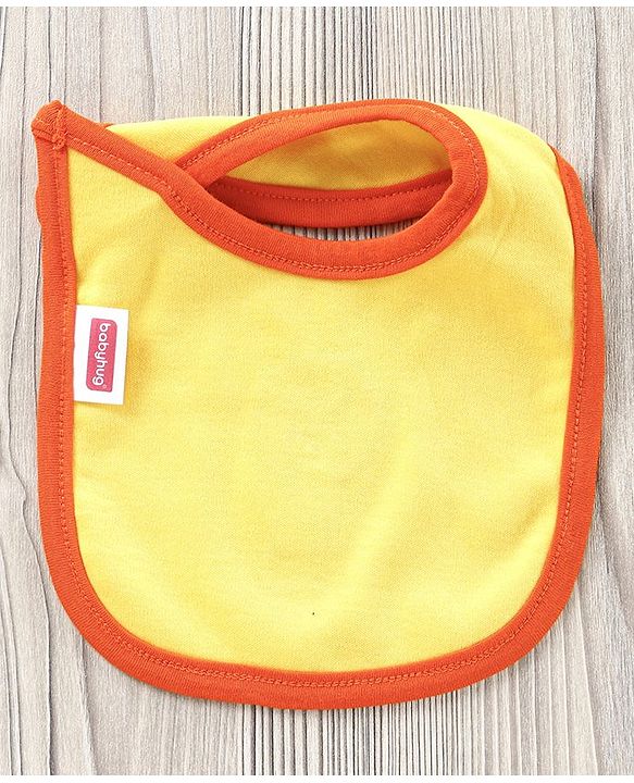 Babyhug Cotton Bib With Velcro Pack of 2 Lion Print - Blue
