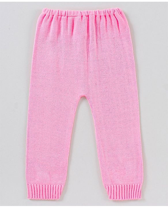 Babyhug Full Length Lounge Pant Solid Color - Pink