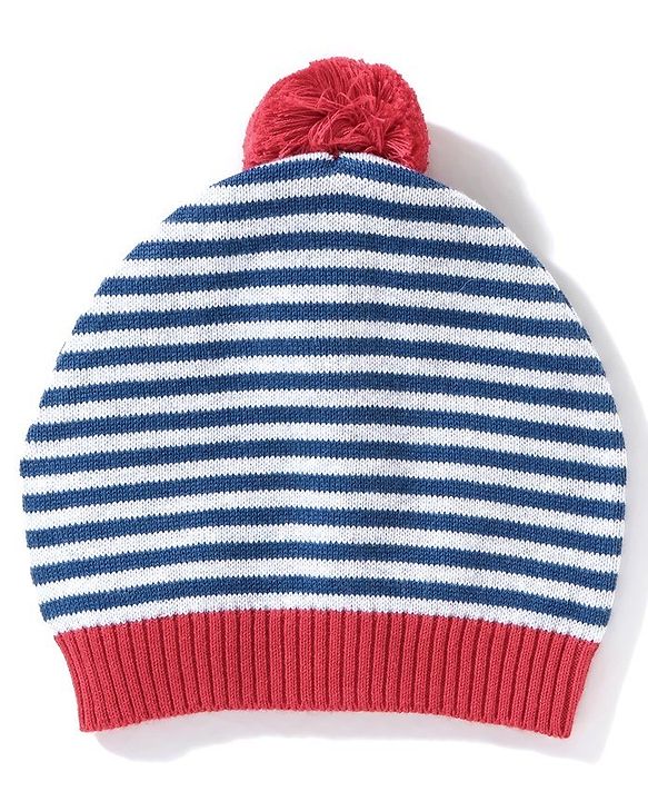 Babyhug Full Sleeves 100% Organic Cotton Sweater Set with Cap Horse Print - Red