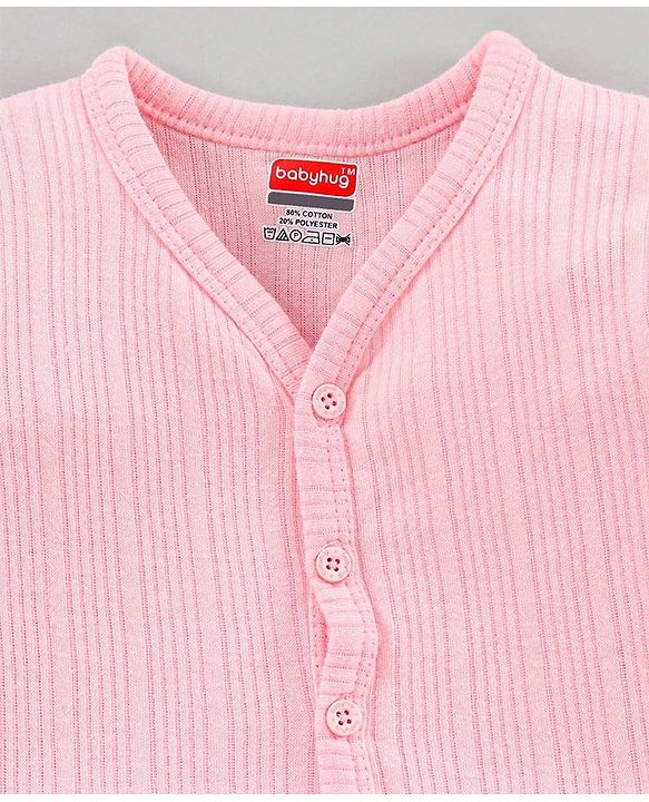Babyhug Full Sleeves Thermal Vests - Pink