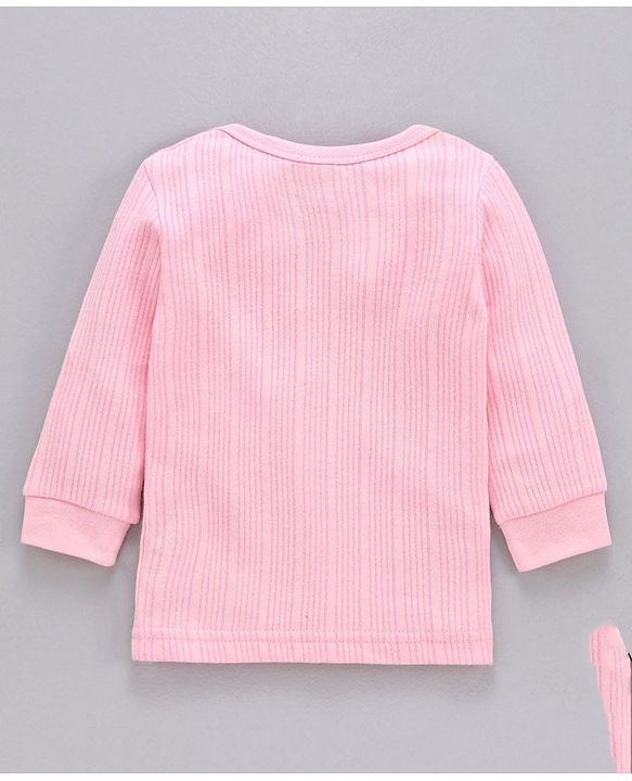 Babyhug Full Sleeves Thermal Vest - Pink