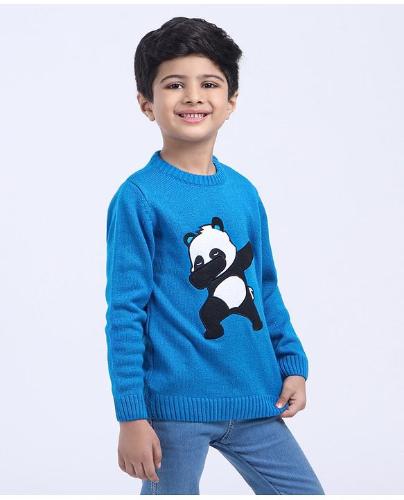 Babyhug Full Sleeves Sweater  - Blue
