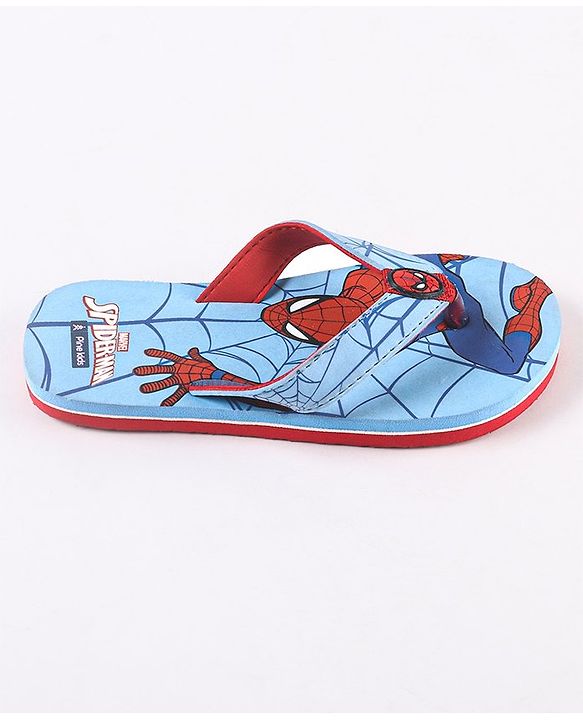 Pine Kids Flip Flops Spider Man Print - Blue