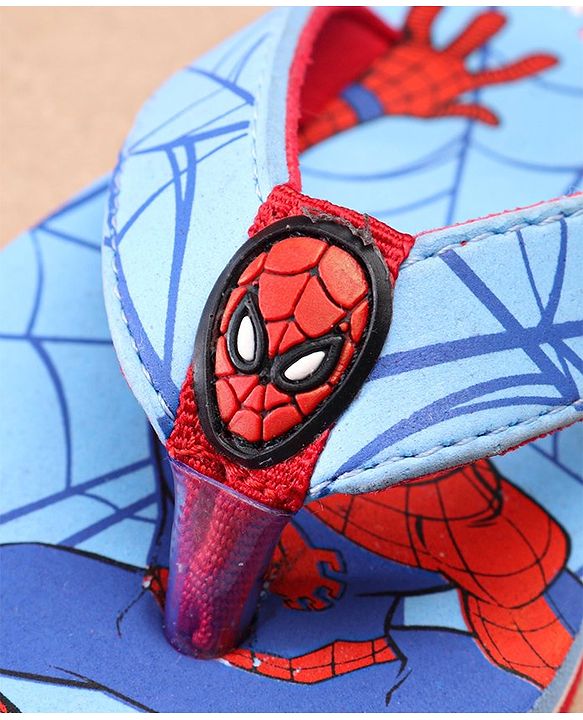 Pine Kids Flip Flops Spider Man Print - Blue