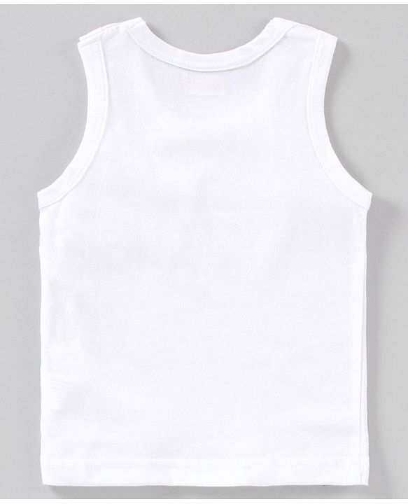 Babyhug 100% Cotton Solid Vests Pack of 3 - White