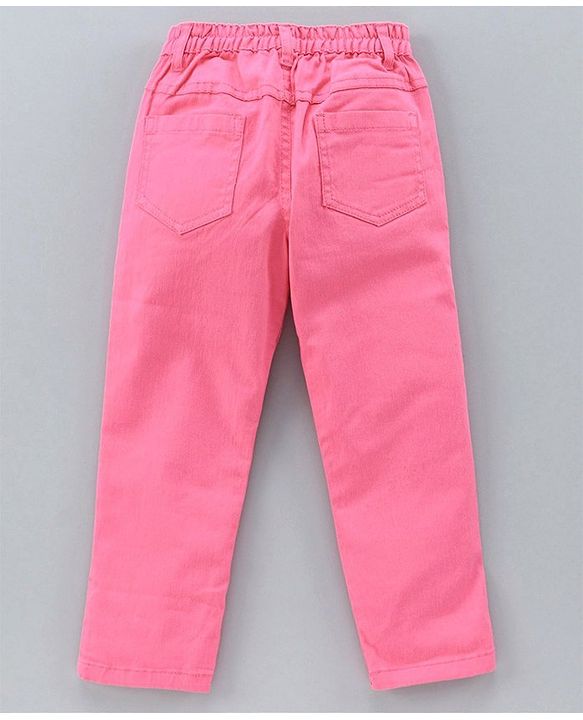 Babyhug Full Sleeves Top & Full Length Jeans - Blue Pink