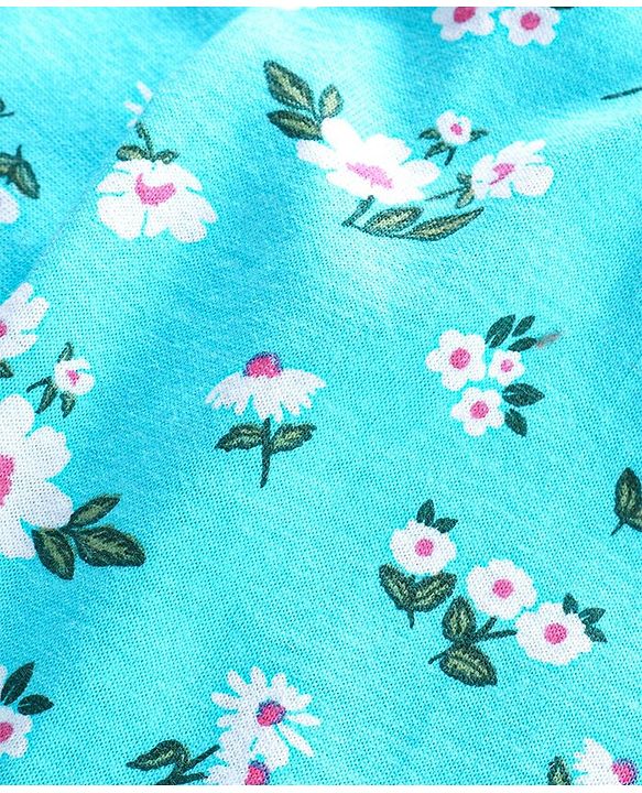 Babyhug Full Sleeves Top & Full Length Jeans - Blue Pink