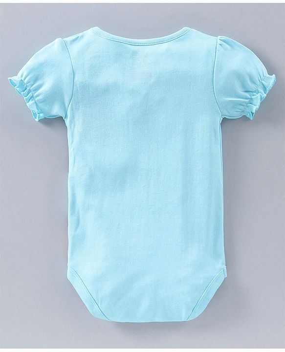 Babyhug 100% Cotton Printed Onesie - Blue