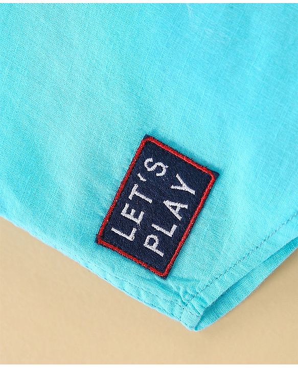 Babyhug Half Sleeves Shirt Solid Color - Blue
