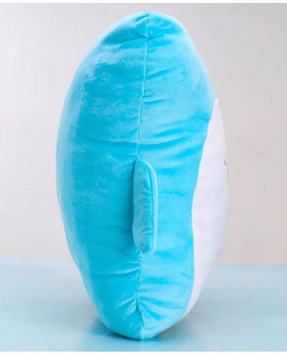 Babyhug Penguin Shaped Premium Plush Cushion - Blue