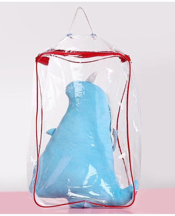 Babyhug Dinosaur Shaped Premium Plush Cushion - Blue