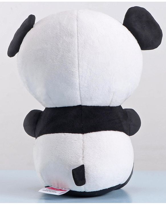 Babyhug Panda Soft Toy for Kids|Huggable Plush Buddy|Boosts Imagination& Emotional Skills| Fun and Engaging Playtime Pal|BIS Certified|2 Yrs+|Height-30 cm|Black & White