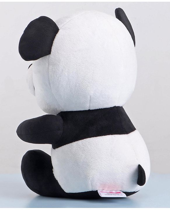 Babyhug Panda Soft Toy for Kids|Huggable Plush Buddy|Boosts Imagination& Emotional Skills| Fun and Engaging Playtime Pal|BIS Certified|2 Yrs+|Height-30 cm|Black & White