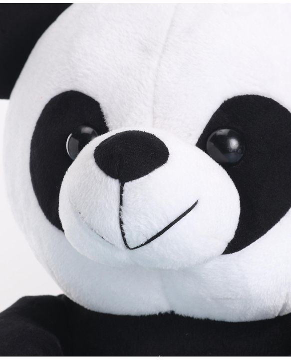 Babyhug Panda Soft Toy for Kids|Huggable Plush Buddy|Boosts Imagination& Emotional Skills| Fun and Engaging Playtime Pal|BIS Certified|2 Yrs+|Height-30 cm|Black & White