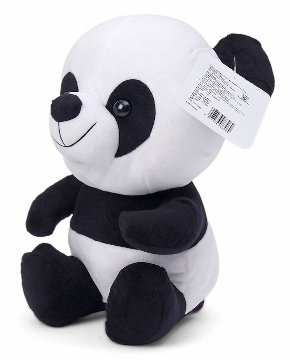 Babyhug Panda Soft Toy for Kids|Huggable Plush Buddy|Boosts Imagination& Emotional Skills| Fun and Engaging Playtime Pal|BIS Certified|2 Yrs+|Height-30 cm|Black & White