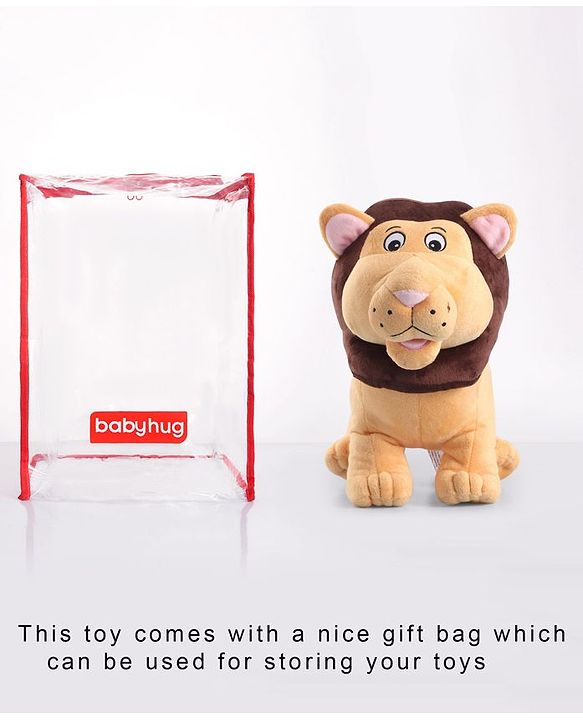 Babyhug Lion Soft Toy - Height 31 cm