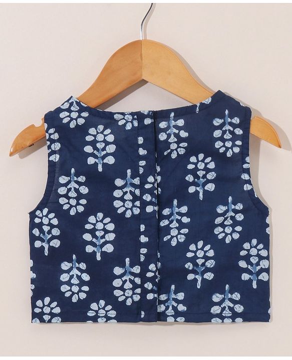 Babyhug Full Sleeves Top and Palazzo Pant with Shrug - Blue Pink