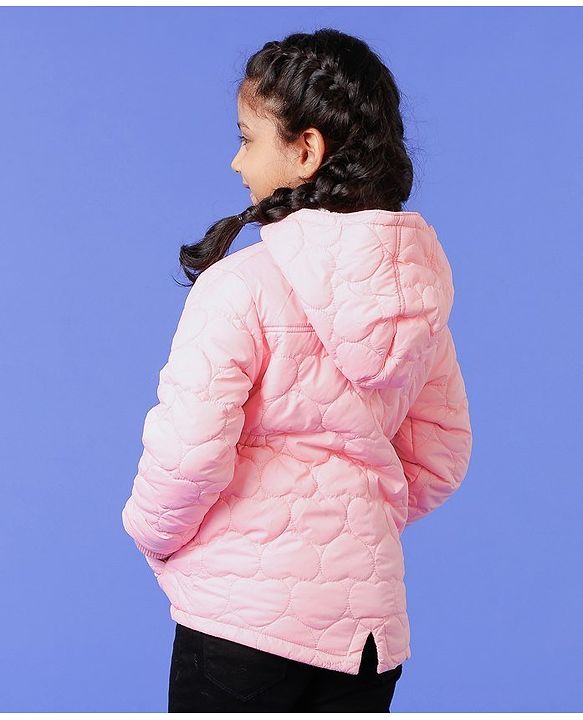 Babyhug Full Sleeves Padded Jacket - Pink