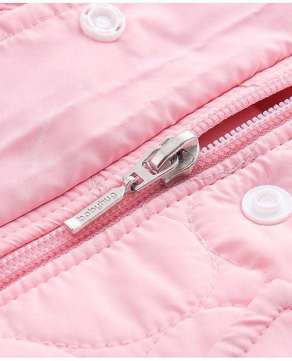 Babyhug Full Sleeves Padded Jacket - Pink